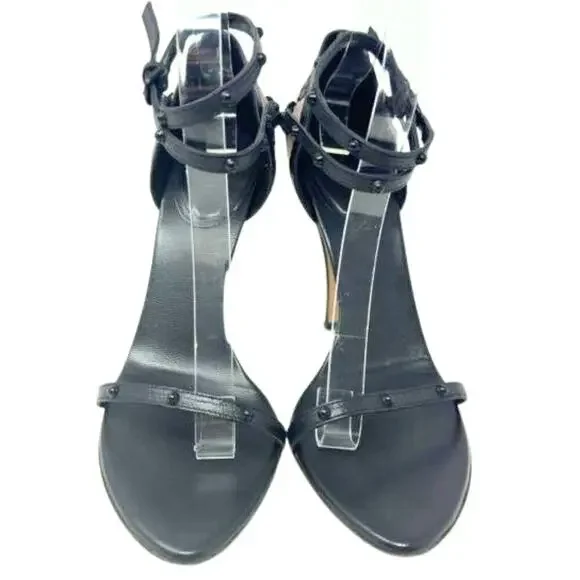 Gucci GG Logo Monogram Guccissima Supreme Studded Leather Strappy Heels EU39.5‎ - Picture 6 of 11